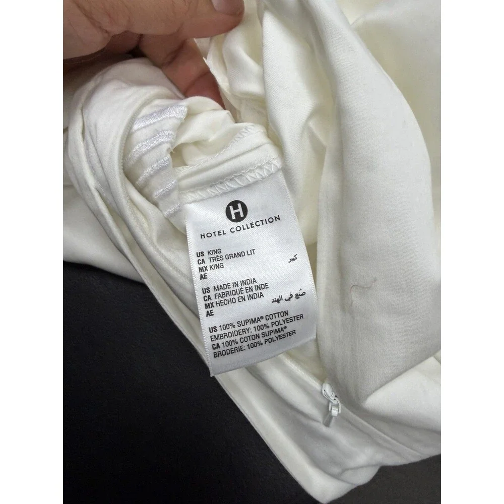 Hotel Collection Linea 680 Thread Count Supima KING Duvet Cover + 2 KING Shams